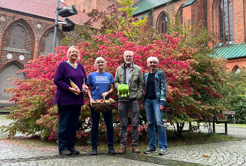 v.l.n.r: Antje Hay, Silke Langmaack, Heinz Egleder; Susanne Füting